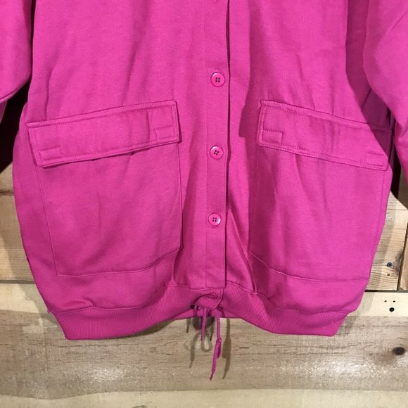 Vintage B.O.G Sport Button Up Jacket Coat Womens Size One Fits All Poly Blend - Picture 4 of 12